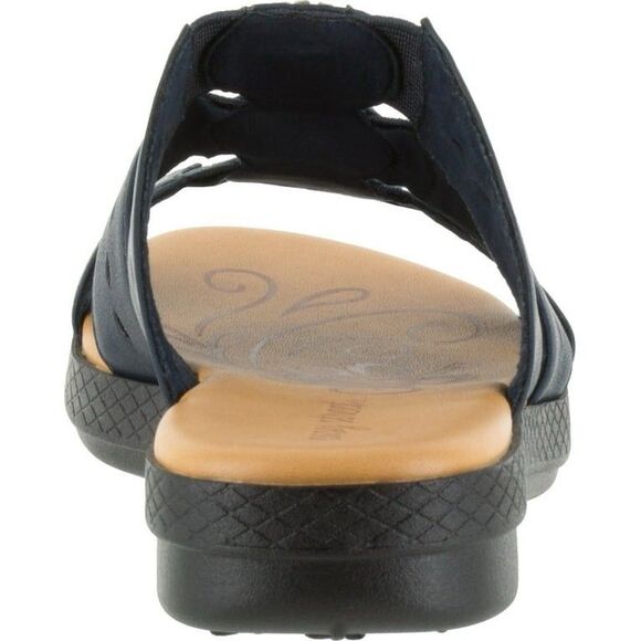 Easy Street Womens Nori Black Slide Sandals Flats SZ 9 embellished Rhinestone - Picture 6 of 8